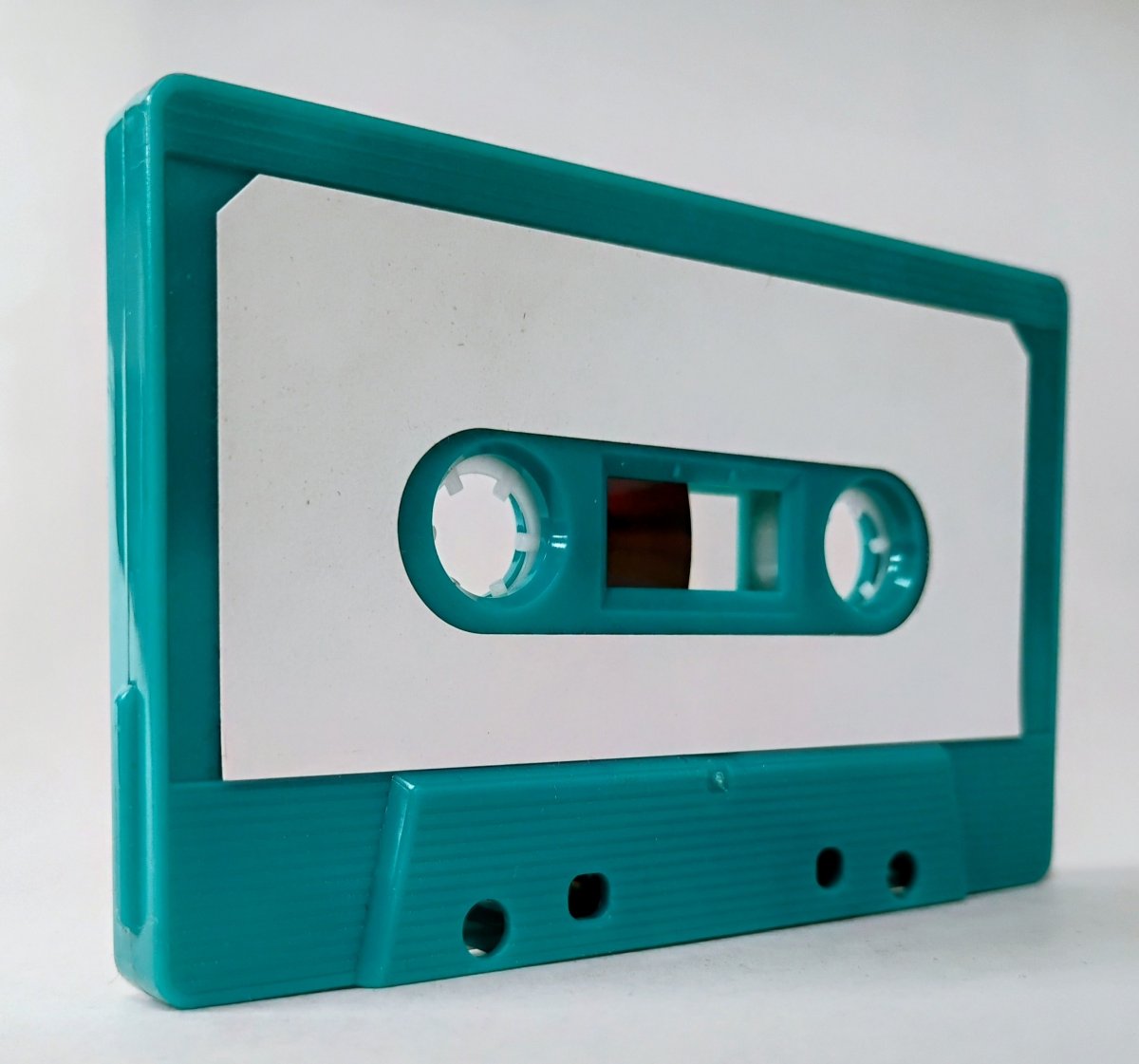 C-46 Sea Green shell with white label China Type I Audio cassette