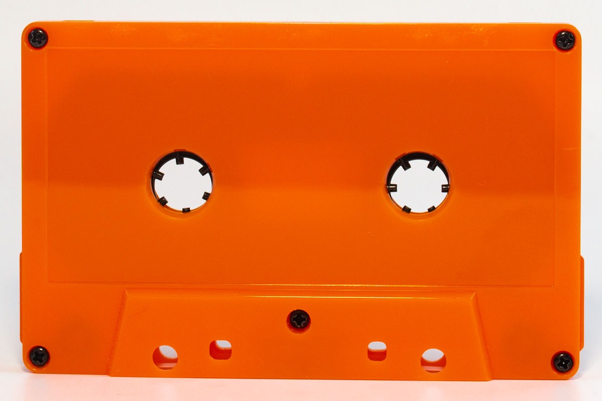 C-28 Orange 021 shell China Type I Audio cassette