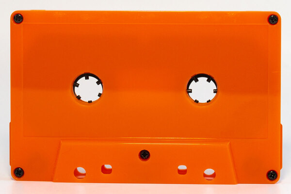 C-32- Orange no window- screw-Rtm -tape Audio Cassettes