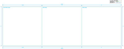 3 Panel 12" Folder for Vinyl Records, Digital Print