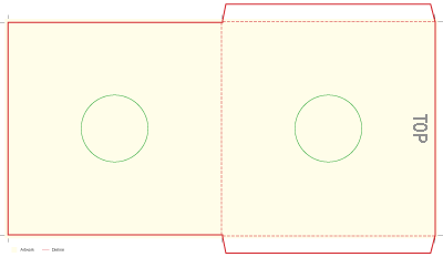 Full colour 12 Inch Inner Sleeve With Hole from 100 pieces, Offset