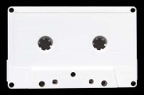 C-44 White no Window Hifi Ferro Type 1 Audio Cassette 