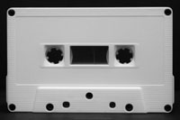 C-64 White w/Square Hub Window Hifi Ferro Type 1 Audio Cassette  