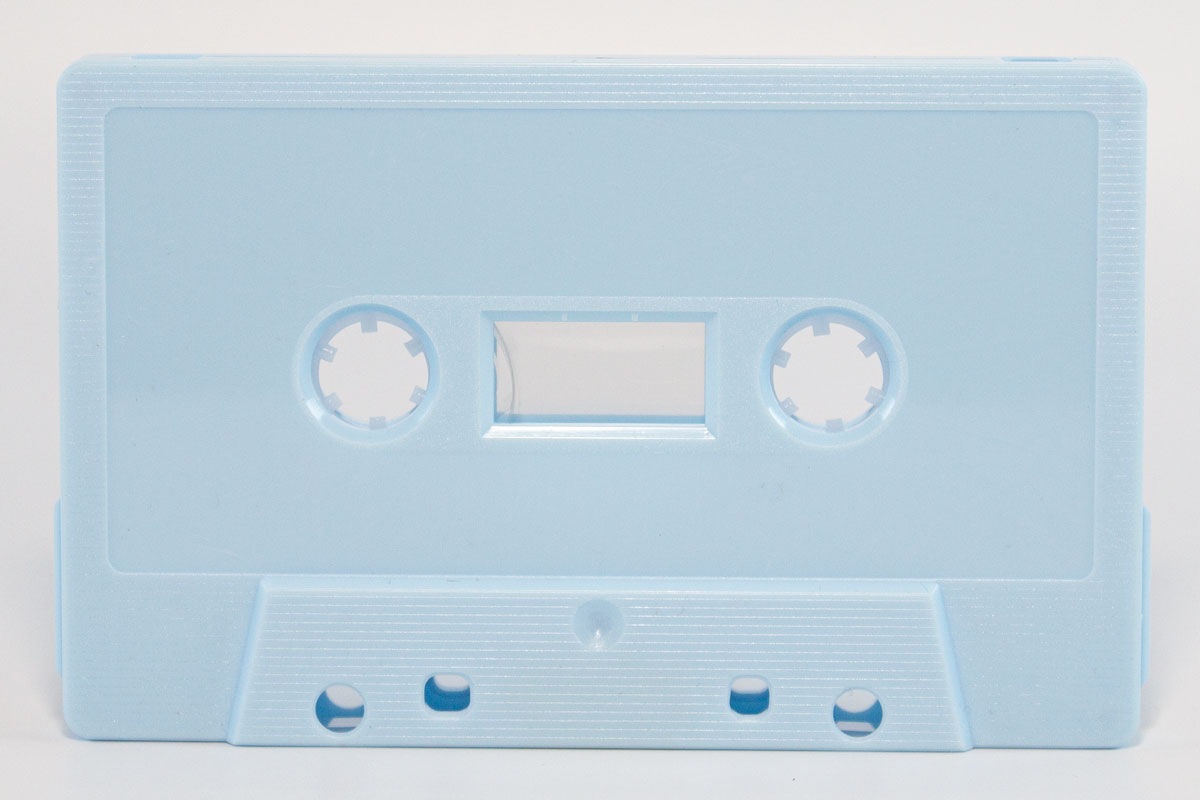 C-62 Baby Blue shell RTM/Fox Type I Audio cassette