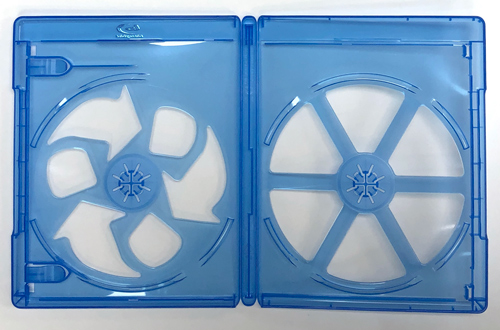 Genuine Vortex Eco-Lite 2-Disc Blu-ray Replacement Case (11mm) With Security Latch - Blue