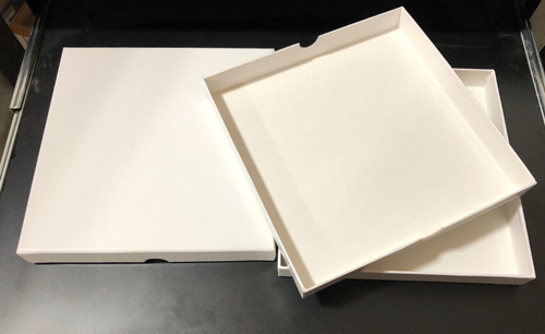 7.5 inch x 1 Inch White Cardboard Box