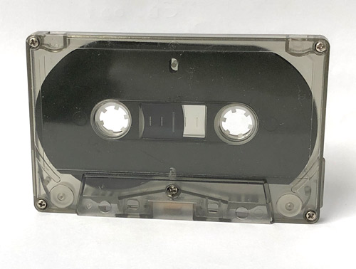 C-85 BASF Chrome High Bias Tape in Retro 1980s Smoky Tinted Cassette Shells