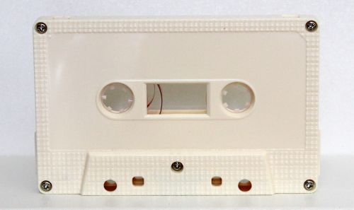 C-43 Light Peach Audio Cassettes, Tabs In.