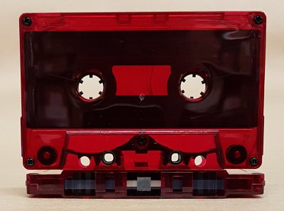 C-94 High Bias Type II Chrome Audio Tape in Red Tinted High Precision Cassette Shell