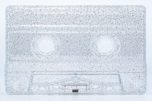 c-25-silver blue glitter-sonic-china-tape-audio-cassettes