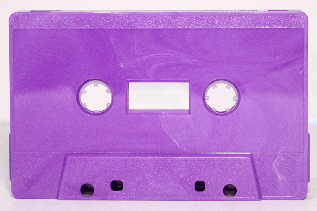 C-38 Purple Cassettes with Hi-Fi Music-Grade Audio Tape 