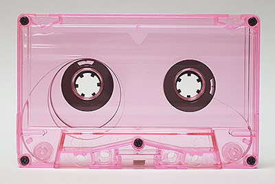 C-6 Pink Transparent Audio Cassettes With Supreme TDK SA Cobalt High Bias Audio Tape