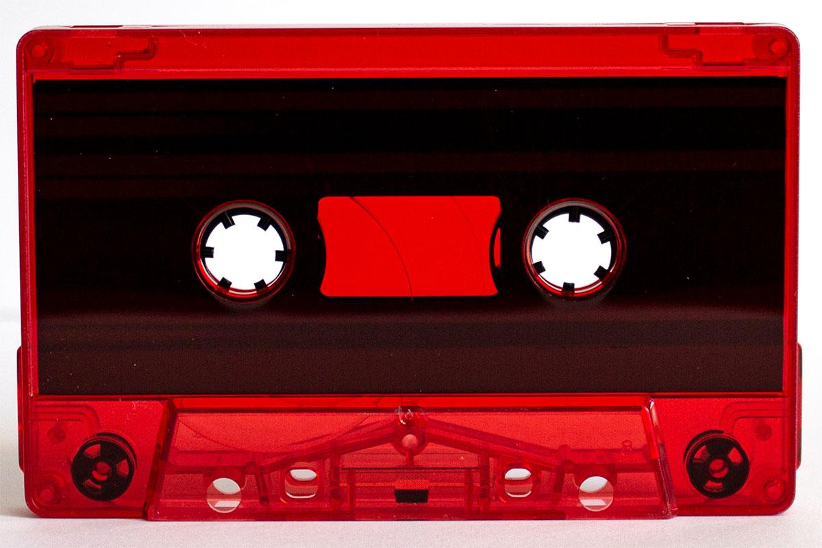 C-23 Red Tint Sonic with Black Liners RTM/Fox Type I Audio cassette