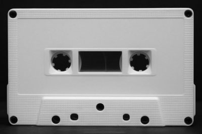 C-16 White Square Hub Shell RTM Type I Audio cassette