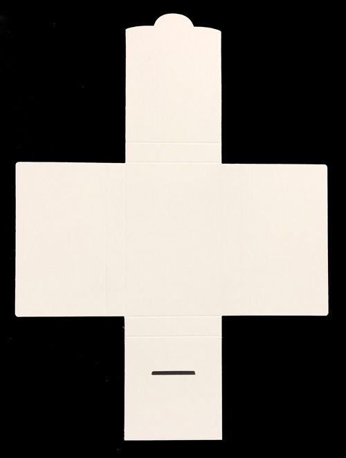 Maltese Cross Cassette Covers, Blank White Coated Board