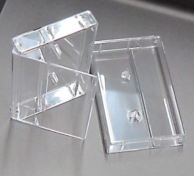 Clear Cassette Box With Rounded Corners, 400 pieces