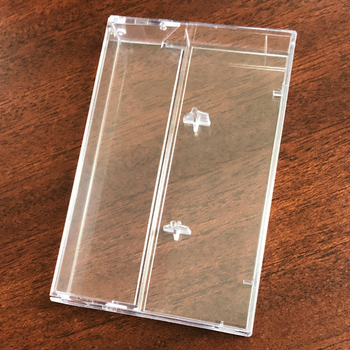 Clear Cassette Box, Square Corners