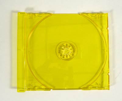 Transparent Yellow-tinted Tray for CD Jewel Box, 50 Pack
