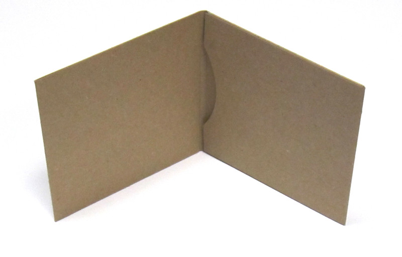 Chipboard CD Gatefold with 1 Pocket
