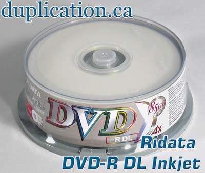 Ridata -R Dual Layer 4X 8.5GB White Inkjet Printable Cake Box (25 pcs)