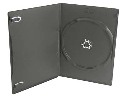 Slim 7mm Black DVD Case with overlay