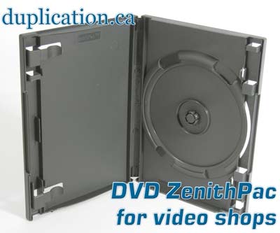 ZenithPac(tm) Secure Double DVD case for video shops