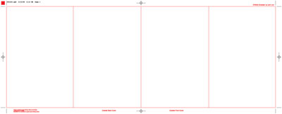 Printed 4-Panel DVD Folder (Gate Style)