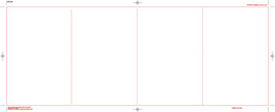 Printed 4-Panel DVD Folder (Double Fold)
