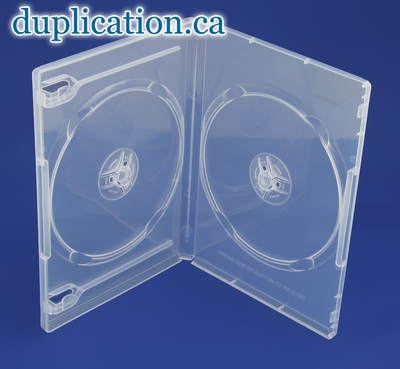 DVD Box 14mm Clear Double F/S (Yellow Tint)