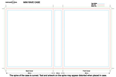 Printed Audio Cassette Rave Case Trapsheet - Single Sided 4/0