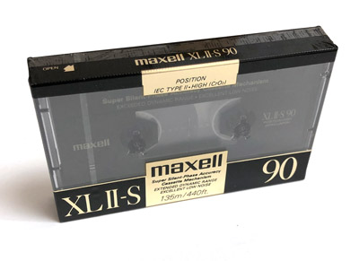 Maxell XLII-S 90 Minute Cassette With Super Silent Phase Accuracy Mechanism