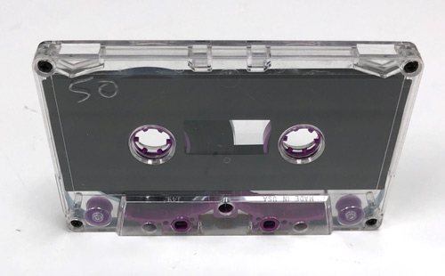 C-52 BASF Chrome High Bias Tape in clear Hi-Def Purple Bridge Shells