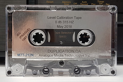Audio Cassette Level Calibration Test Tape With Free Shipping Worldwide