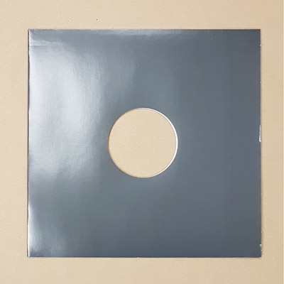 Blank Grey Jacket for Vinyl 12" Records With Hole