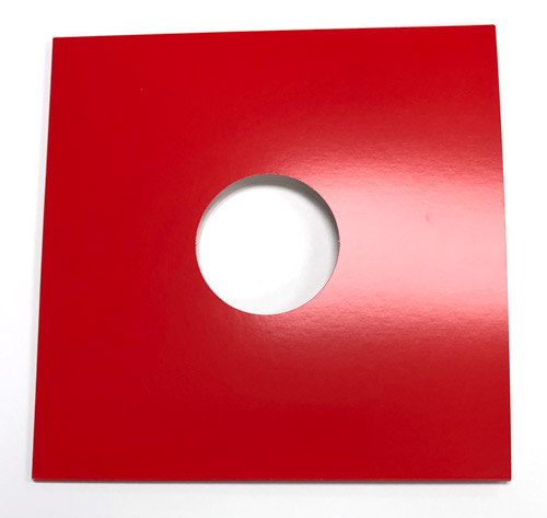 Red Jacket Covers for Vinyl 12" Records With Hole - 10pk