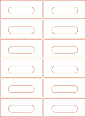 Audio cassette labels - 12 up - Wide labels