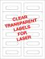 Transparent Audio Cassette Labels For Laser Printers - 12 up Transparent Audio Cassette Labels For Laser Printers - 12 up