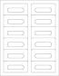 Audio Cassette Labels - 12 Up, Square Bottom Corners, Standard Matte White