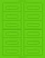 Fluorescent Green Audio Cassette Labels for Laser and Inkjet Printers - 12 Up, Square Bottom Corners