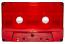 C-20 Red Transparent (Tabs-Out) loaded with Maxell Tape C-20 Red Transparent (Tabs-Out) loaded with Maxell Tape