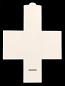 Maltese Cross Cassette Covers, Blank White Coated Board