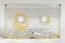 C-31 Transparent Audio Cassettes with Yellow Leader and Fox Tape
