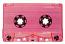 C-53 Flo Pink Transparent Audio Cassettes with Hi-fi Tape 