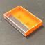 Clear/Orange Cassette Cases with square corners