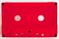 C-30 Red Windowless Hifi Ferro Type 1 Audio Cassette      
