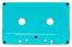 C-49 Turquoise, no window, Pantone 319C Hifi Ferro Type 1 audio Cassette  