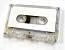 C-36 Transparent Cassette, Vintage Audio Tape, White Label C-36 Transparent Cassette, Vintage Audio Tape, White Label