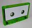 C-43 Florescent Green White Label China Type I Audio cassette C-43 Florescent Green White Label China Type I Audio cassette