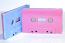 C-26 Blue & Pink China Type I Audio cassette