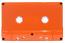 C-71 Orange no window China Type I Audio cassette
